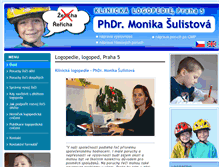 Tablet Screenshot of logopedie-sulistova.cz